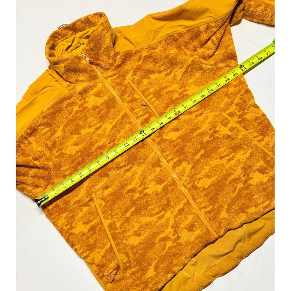 Outdoor Voices MegaFleece Full Zip Jacket Amber Yellow Mens Size Medium RN147908 - Picture 2 of 5
